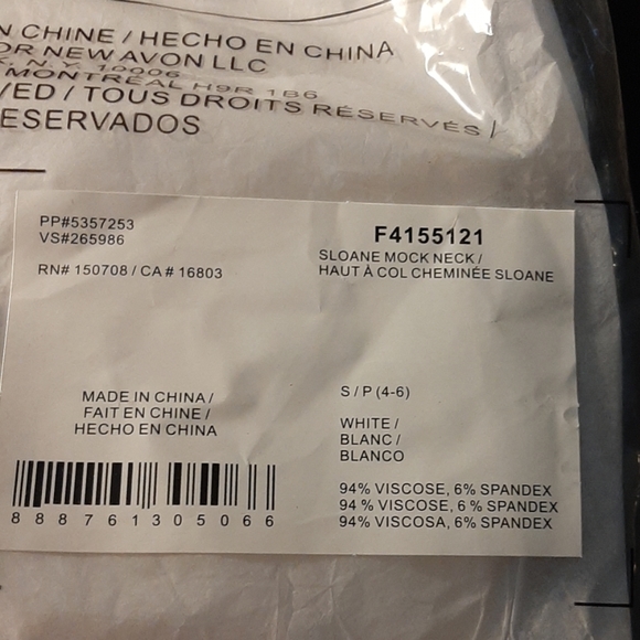 Mock neck Sloane by Avon size small 4/6 - Picture 4 of 4